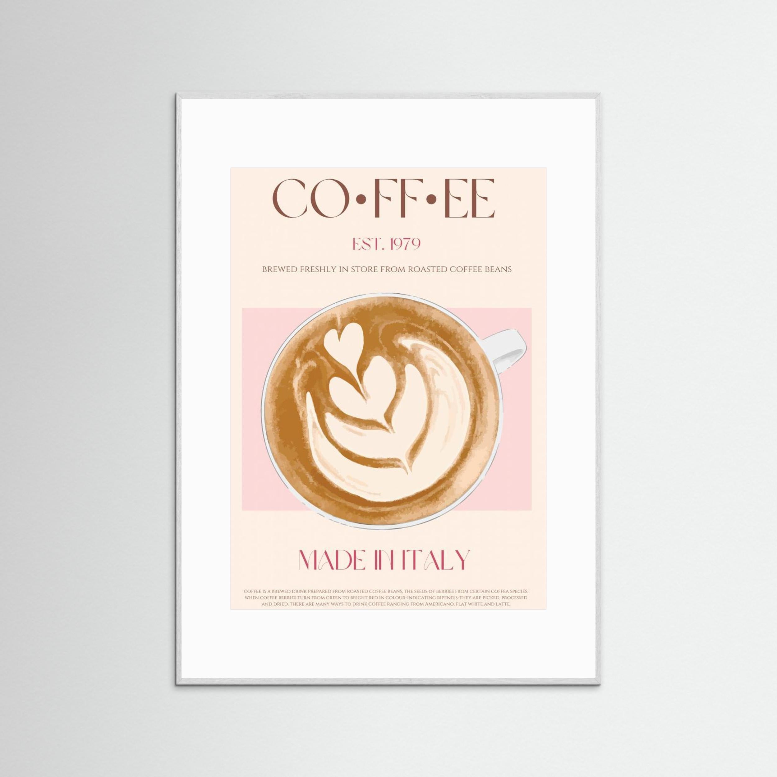 Coffee by Nazma Khokhar - Fine Art Paper Print - dreamtprint.art - 14 x 21 cm / 5 x 8″ (A5)